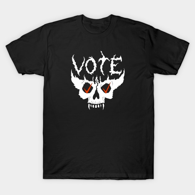 Death Metal Vote Monster Shirt T-Shirt by xenotransplant